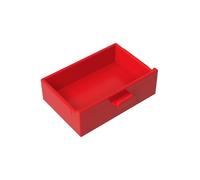 4536 - Armadio ornamentale, 2x3 cassetti, 50Pezzi, GDS-1301, compatibile con mattoncini Lego, colore: Rosso 21