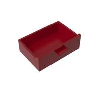 4536 - Armadio ornamentale, 2x3 cassetti, 50Pezzi, GDS-1301, compatibile con mattoncini Lego, colore: rosso scuro 154