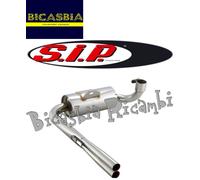 4537 - MARMITTA RACING SIP VINTAGE REPLICA IN ACCIAIO VESPA 125 150 PX