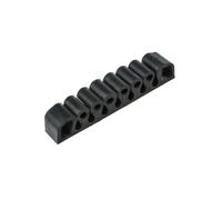 4547711 Supporto cavi 7 fori 25x150mm Nero Gomma
