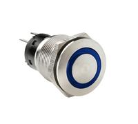 Lampa Interruttore a pulsante S_0290_45576 con spia a LED 12/24V Blu