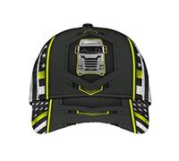 456 Trucker Cappello Truck Metal Style Versione Gialla Viaggiberretto per Sport Regolabile Cappello Casual Tennis Trucker Cappellino Sport