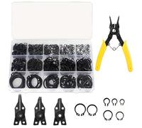 456pcs Assortimento Ad Anello A Scatto Esterno Con Strumento Da M3 A M25 Clip C Acciaio Di Acciai