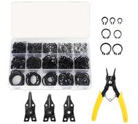 456pcs set di clip C con pinze a molla per le pinze esterne anelli di fissaggio esterno da M3 a M25 per riparazione automobilistica, alberi, cuscinetti e parti in movimento