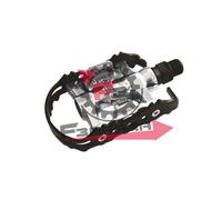 457.305901020 PEDALI MTB DUAL FUNCTION (CP) PERNO SU SFERE NERO/SILVER 390 GR.