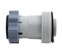 4572 Adattatore per tubo per piscina Intex 10722 e sistemi compatibili per piscine - Collega il tubo da 3,8 cm a una valvola per piscina di diametro 3,2 cm, raccordo in plastica a prova di perdite