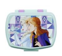 4579 contenitore portapranzo rettangolare multicolore; prodotto in plastica riutilizzabile; privo di BPA; dimensioni interne 16,5 x 11,5 x 5,5 cm (Disney Frozen)