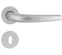 45816 MANIGLIA TORINO CON ROSETTA CROMO SATINATA