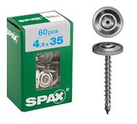 4587000450357 - Vite per spengler, 4,5 x 35 mm, filettatura completa, testa svasata, T-STAR plus T20, 4CUT, acciaio inox A2, rondella di tenuta 15 mm