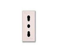 Presa elettrica bipasso 10/16A per serie civile Ave Banquise Sistema 45 45B06/15TS