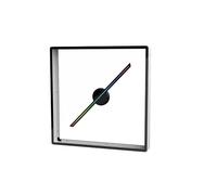 45cm 17.7in /50cm 19.68in 3D Fan Ologramma Proiettore Integrato Macchina Wifi Led Segno Lampada Olografica Lettore Con Copertura Pubblicità Display Luce Esposizione pubblicitaria del festival(P42 Grey