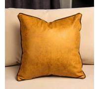 45CM PU Copricuscino Similpelle Fodera per Cuscino Divano Letto Federa Rétro