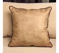 45CM PU Copricuscino Similpelle Fodera per Cuscino Divano Letto Federa Rétro