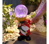 45cm Solare Gonk Mago LED Cambia Colore Luce Up da Esterno Ornamento Figura