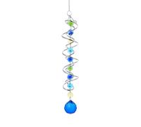 45cm sun Catcher vento di mano ruotando lo sguardo palla a spirale coda rotante stabilizzatore appeso interni casa giardino decorazione