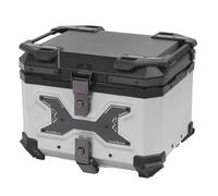 45L Case di Moto in Lega in Lega di Alluminio, Custodia per Bagagli per il Gusto del Gusto del Tronco Motociclistico Anti Ladro con Blocco di Sicurezza, con Manici di Presa