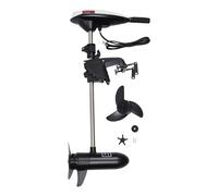 45LBS motore elettrico fuoribordo da 12 V, motore fuoribordo con indicatore della batteria, motore a spazzola per barche per kayak, 480 W