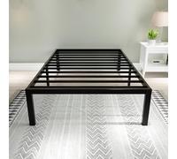 45MinST Piattaforma rinforzata resistente da 1587,6 kg, base per materasso alto 45,7 cm, struttura di supporto a doghe in acciaio con contenitore sotto il letto, facile da montare e non cigolano,