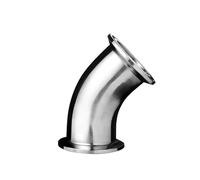 45mm O/D 2" Tri Clamp 304 Stainless Steel Ferrule 45 Degree Elbow Pipe Fittin
