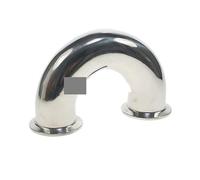 45mm O/D 304 Stainless Steel Fits Ferrule OD 64mm Ferrule 180 Degree Elbow Pipe Fitting Tri Clamp