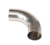 45mm O/D 304 Stainless Steel Weld 90 Degree Elbow Tube Butt Pipe Fitting Straight pipe