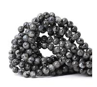 45PCS 8mm naturale nero labradorite gemma rotonda sciolto perline cristallo energia pietra per gioielli fai da te 1 filo 15 pollici ZW-A-1489