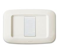 A.v.E. Placca in tecnopolimero Banquise Sistema 45 1 modulo Bianco lucido 45PY001BB