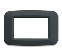 A.v.E. Placca in tecnopolimero Banquise Sistema 45 3 moduli Grigio Noir 45PY03GN