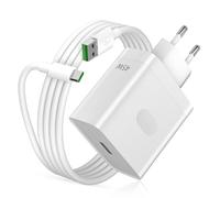 45W Caricatore Rapido con Cavo USB C 1M 6A per Realme Narzo 70 70X 14 Pro 14X 5G 12 5G C65 C75 C61 C63 Note 50 per SUPERVOOC Fast Caricatore Veloce con Cavo Tipo C per OPPO A18 A80 A40 Reno 12 A5 Pro