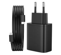 45W Caricatore USB C Rapido per Samsung Galaxy S25/S24/S23/S22/S21 Ricarica Rapida Tipo C Caricabatterie Veloce Spinotto USBC Presa Carica Spina Alimentatore Fast Charger (45W con 2M Cavo)