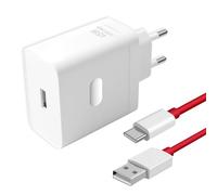45W SUPER VOOC Caricabatterie Rapido con Cavo USB-C 6A 1M per OPPO Reno 13FS/13/12F/11F/10, OnePlus 10/9 Pro/Nord CE 3/2Lite, Caricatore Rapido VOOC per OPPO & OnePlus