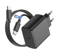 45W USB C Caricatore per Samsung Caricabatterie, Alimentatore USB C Spina Presa Type C Caricatore Rapido per Samsung con Cavo Type C 2M per Samsung Galaxy S25/S24+/S23/S22/S21/S20/A14/A34 5G/A54
