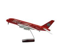 46 Cm Per Airbus A380 Modello Di Aeroplano Scala 1 160 In Resina Pressofusa Con Luci E Ruote Set da gioco per hobby in miniatura(With light A380)