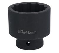 46 mm 3/4" Drive Metrico A Impatto Basso Dado Ruota Socket 12 Lati Bi-Hex