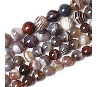 46 perline in agata sardonice naturale del Botswana AAA, 8 mm, per la creazione di gioielli, pietre preziose energetiche, poteri curativi, per braccialetti e collane