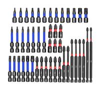 46 pezzi Bit driver di dado magnetico set - kit di estensione per trapano driver ad alta resistenza | per utensili elettrici professionali per il garage Home Workshop, strumenti di riparazio