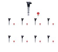 46 x Bobina d'accensione NGK per AUDI, SEAT, SKODA, VW A3 8L, A4 B5, A4 B6, A4