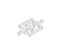 4600 Base ruota 2 perni laterali 2x2, Trasparente incolore, 50 pezzi | Compatibile con mattoncini LEGO. Componenti MOC per i principali marchi edili, corrispondenza coerente dei colori. GDS-1060.