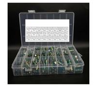 460Pcs/Box Capacitor Kit 1UF-1500UF 24Values Aluminum Electrolytic Capacitors 6.3V-50V Capacitors Box Kit Low MQXFCZUX