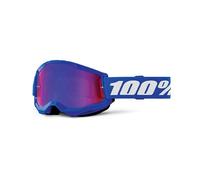 461335 MASCHERA 100% STRATA 2 BLUE - LENTE A SPECCHIO ROSSA/BLUE