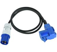 46150 Prolunga Industriale 1.5 M in Gomma H07RN F con doppia presa (1