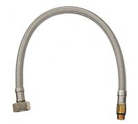 Grohe 46254000 Tubo flessibile a pressione M10 x 1 M15 x 1 350 mm, Nero, 46254000