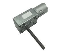4632-370 Riduttore a vite senza fine da 12 V CC, vite M6, lunghezza albero 50 mm, motoriduttore a vite senza fine da 24 V, motore invertito, autobloccante(40RPM_12V)