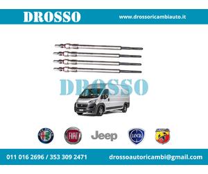 46353878 KIT 4 CANDELETTE ORIGINALI FIAT DUCATO 250 SCUDO ULYSSE 2.2 D MTJ