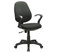 Sedia Girevole da ufficio Nera Poltrona direzionale con Ruote a Gas Mod. Office