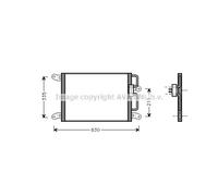 46440250 Condensatore Radiatore Aria Condizionata Fiat Marea 2.4