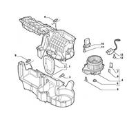 46770817 - Motorino elettrico per riscaldamento e ventilazione FIAT Punto