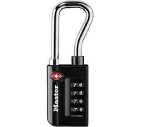 4696EURDBLK Lucchetto Da Viaggio Combinato Certificato TSA, Nero, 10,6 X 3,5 X 1