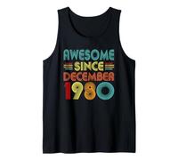 46th Birthday Idea Awesome Since December 1980 46 Years Old Canotta