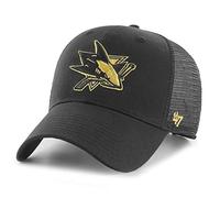 '47 Brand Adjustable cap - Branson Metallic San Jose Sharks, Nero, Taglia Unica